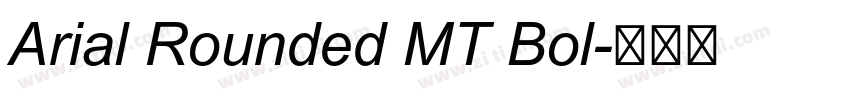 Arial Rounded MT Bol字体转换